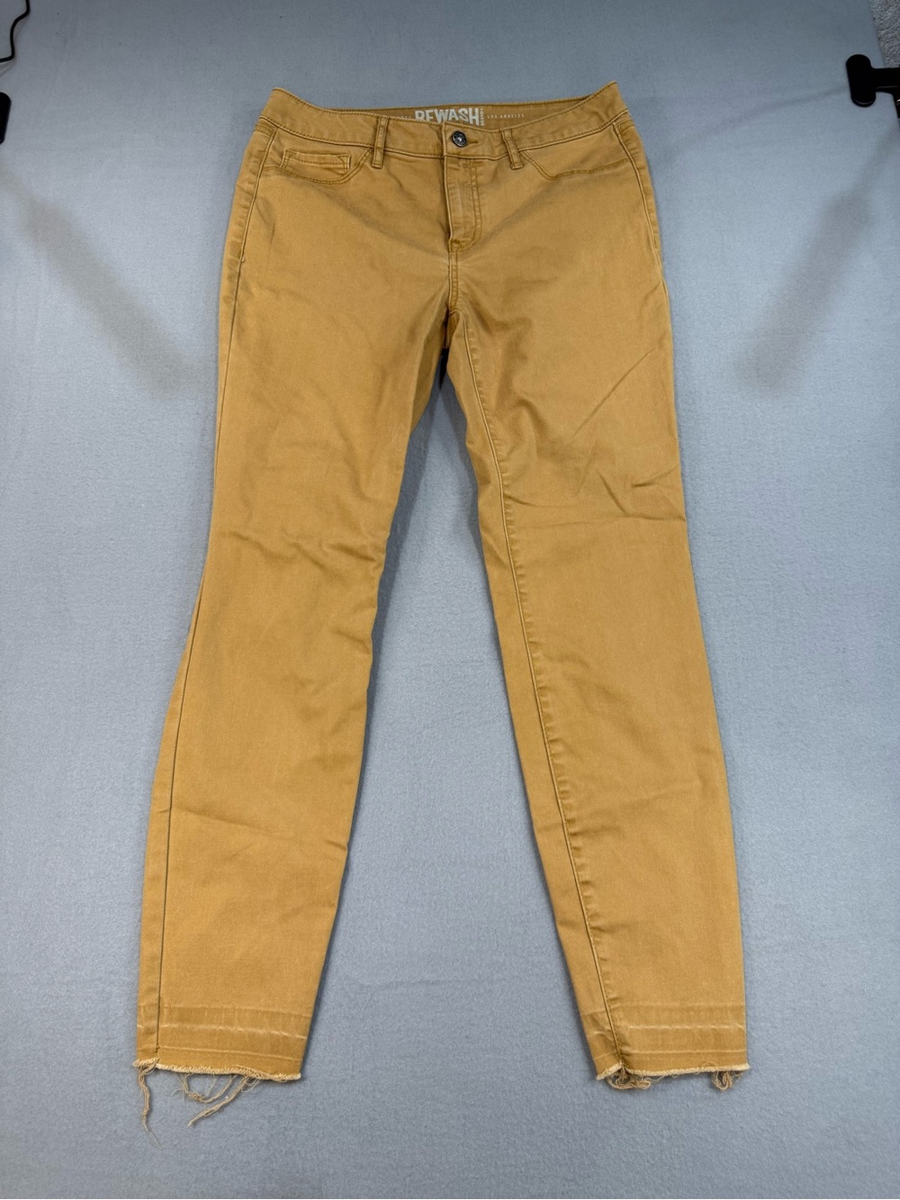 Rewash Mustard Yellow Ankle Jeans